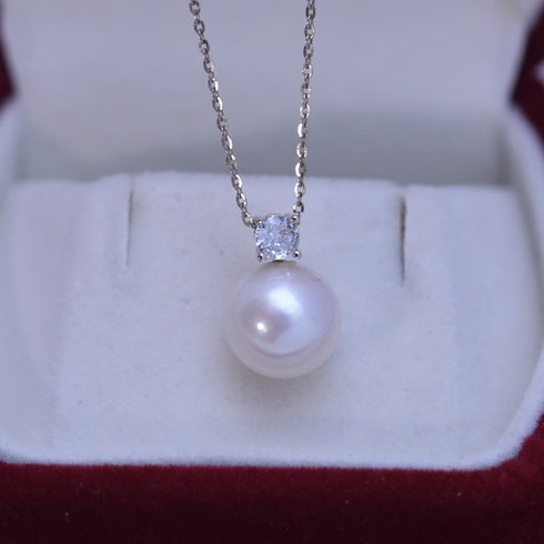 Timeless Kate Zirconia Pearl Pendant Necklace - Perfect Daily Wear